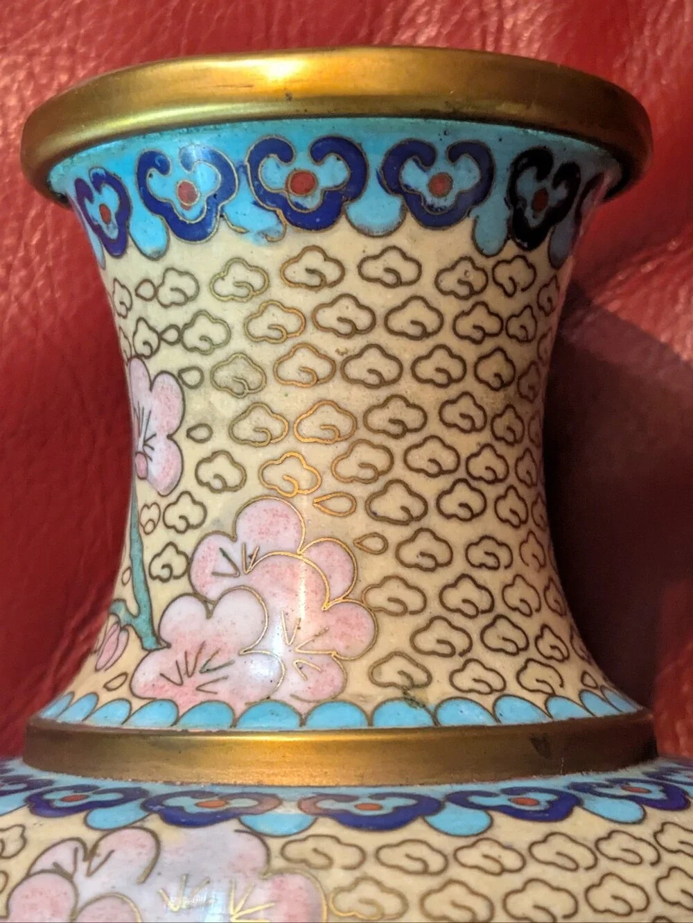 Vintage Chinese Cloisonne Enamel Urn/Vase - Picture 6 of 8